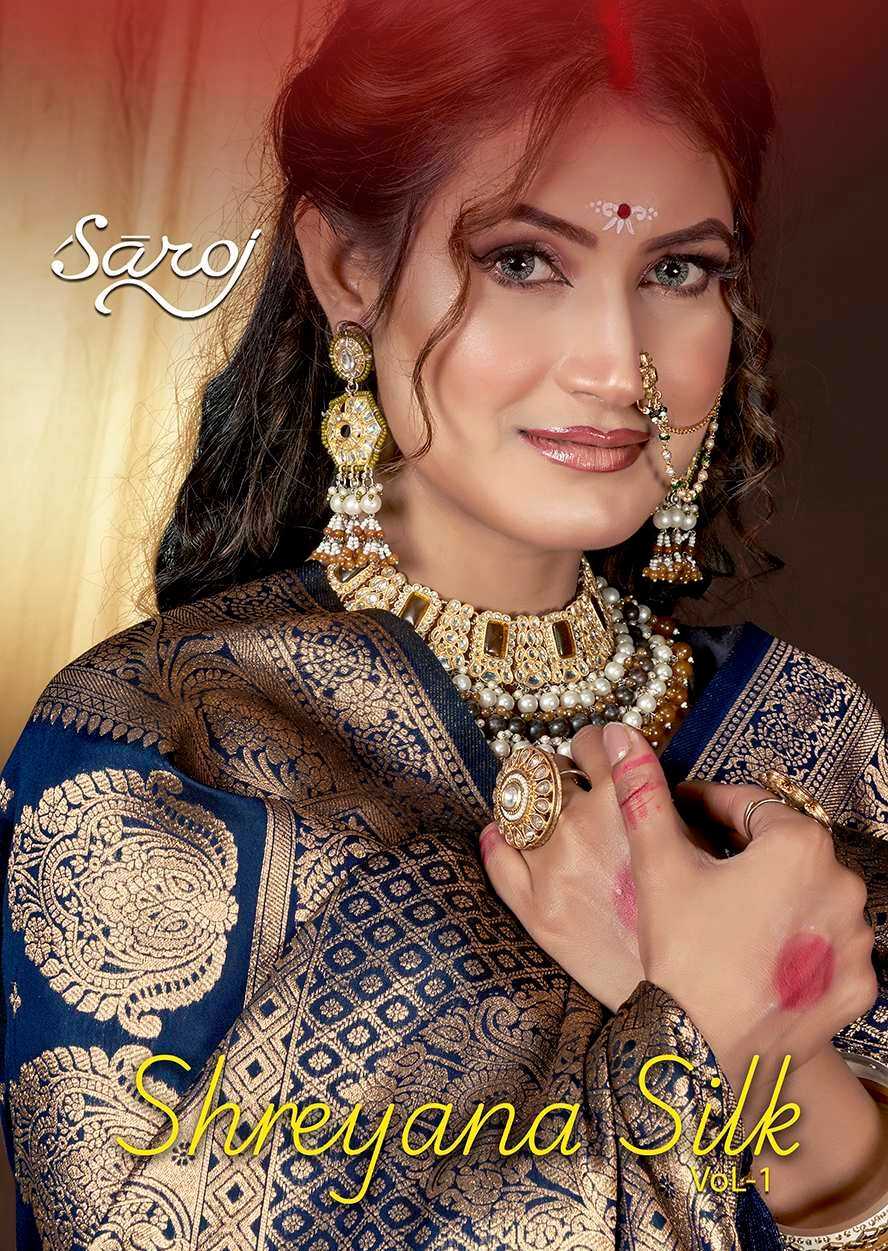 Saroj Shreyana Silk Vol.1 50*600 rich pallu sarees