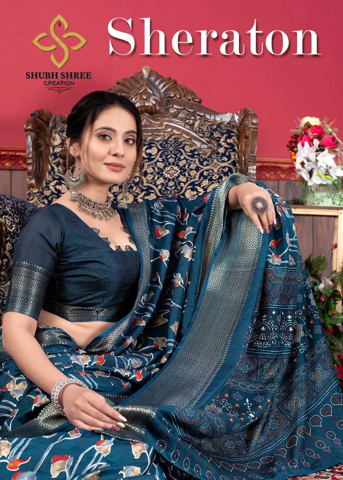 sheraton by shubh shree rich poly silk attractive saree collection