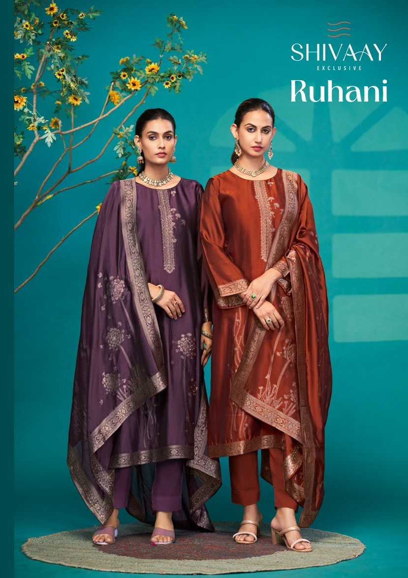 shivaay ruhani fashionable banglory silk modal pakistani salwar kameez 