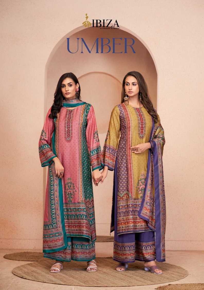 umber by ibiza muslin elegance style pakistani dress material 