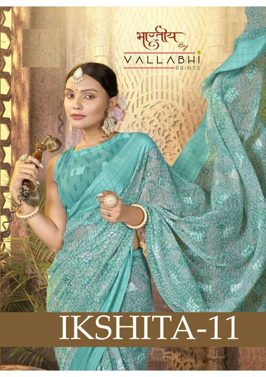 vallabhi prints ikshita vol 11 georgette classic look saree