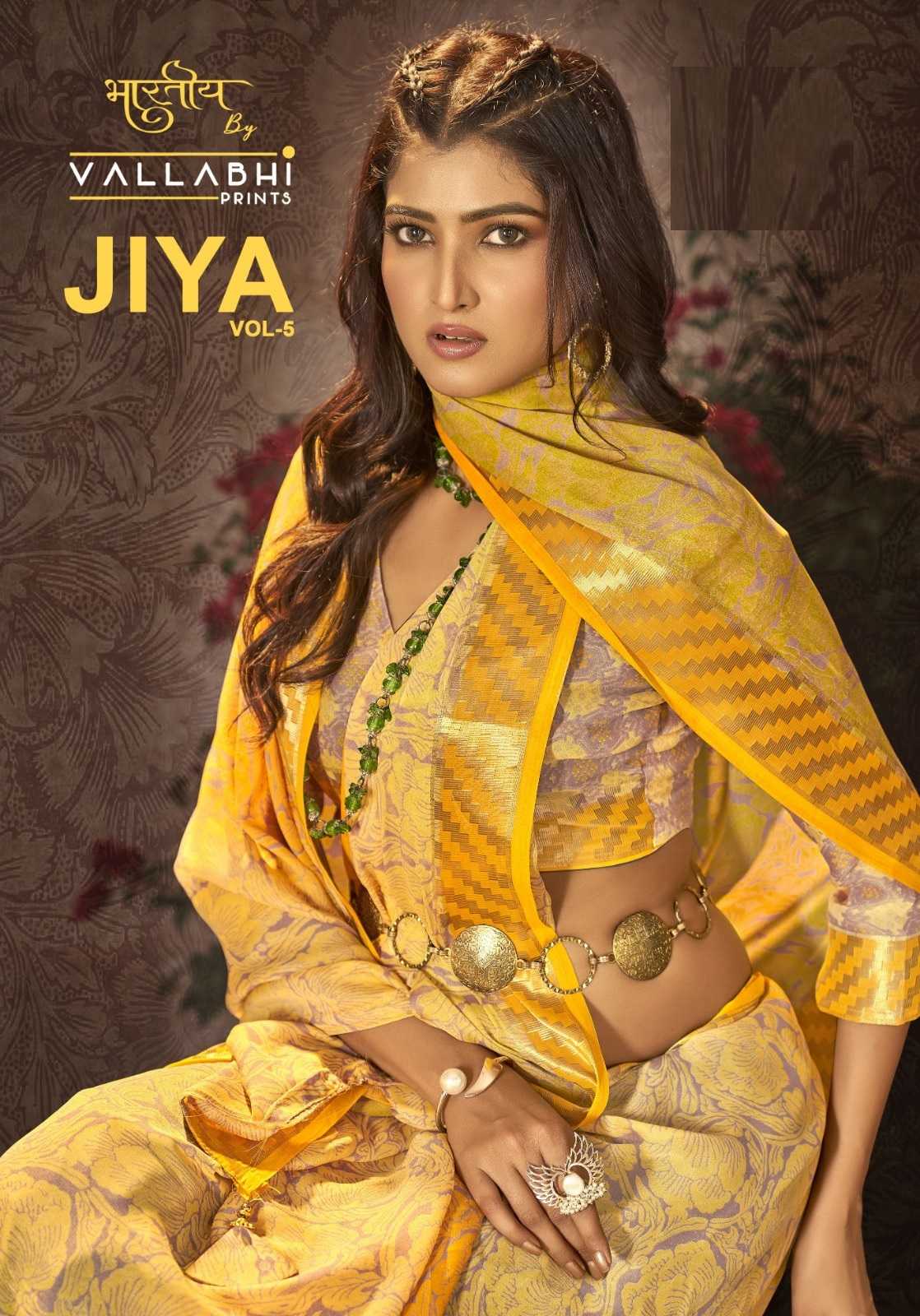 vallabhi prints jiya vol 5 georgette attractive design saree online