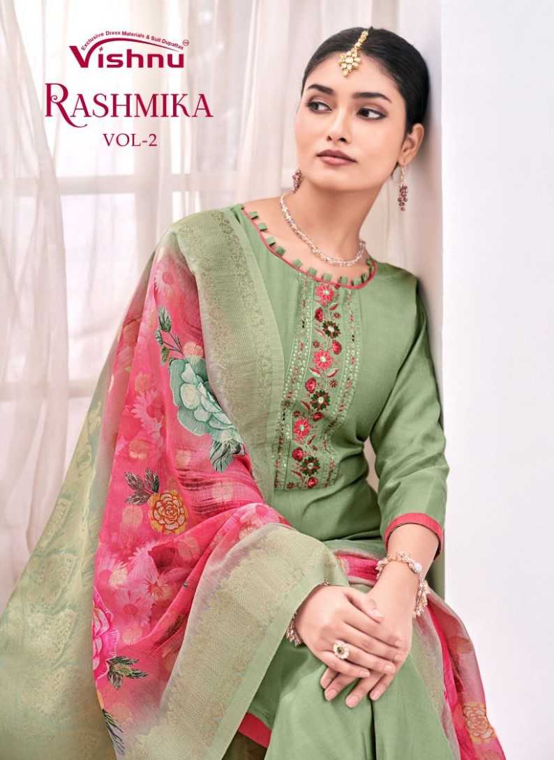 vishnu impex rashmika vol 2 vetican silk women indian salwar kameez 