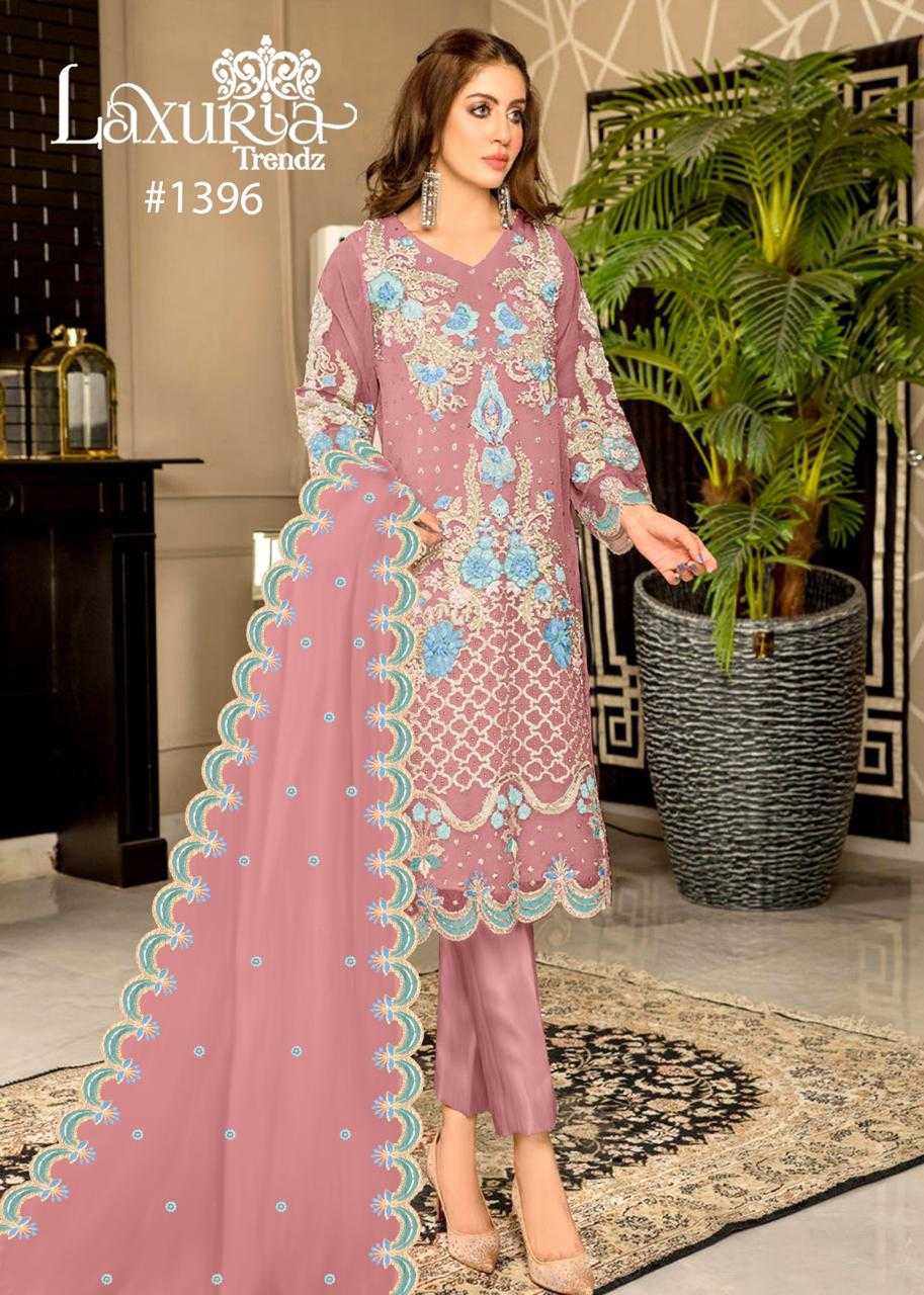 1396 by laxuria trendz organza pretty look readymade pakistani salwar suit 