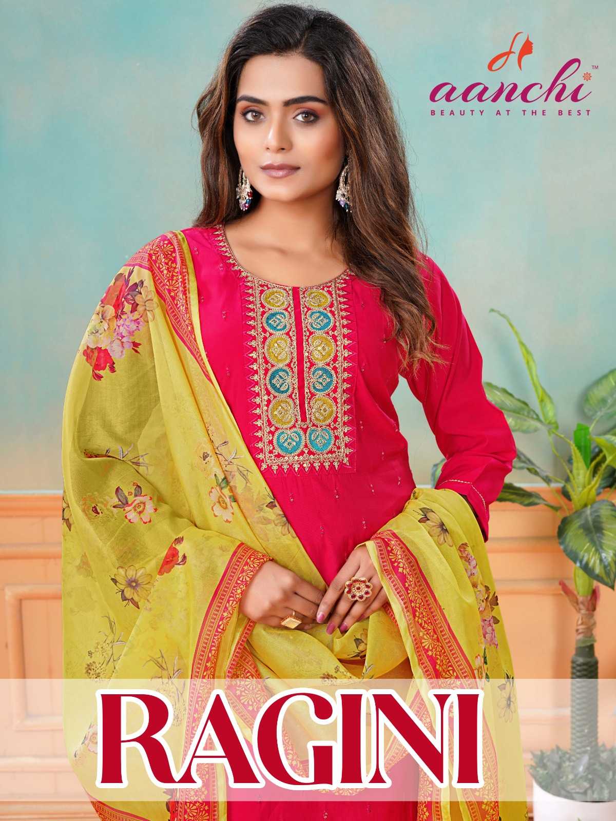 aanchi ragini roman silk stylish look readymade suit for women 