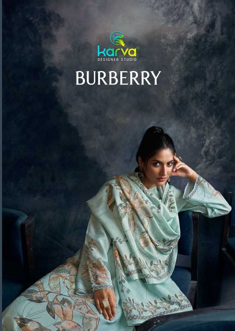 burberry by karva designer attractive viscose pashmina dress material 