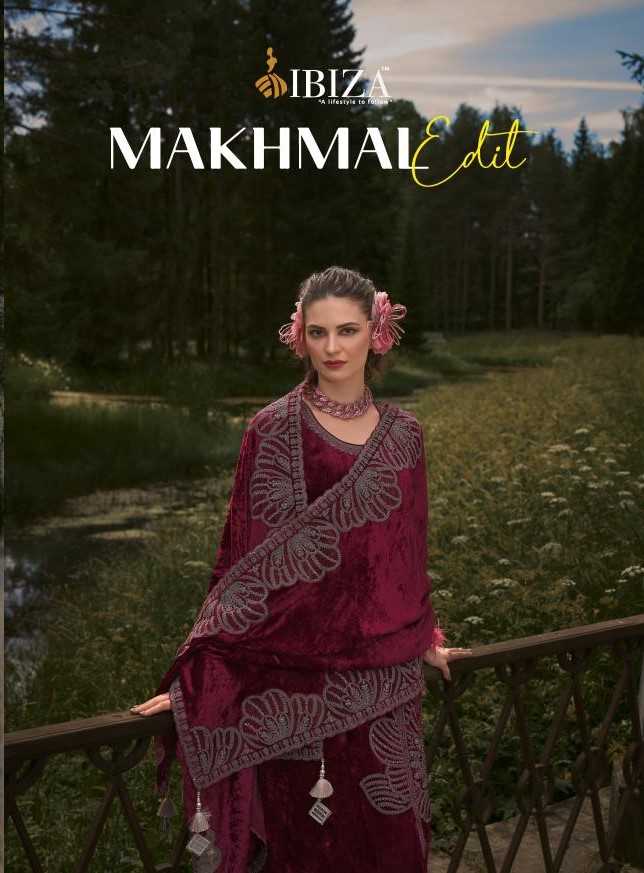 ibiza makhmal edit hit design viscose velvet winter unstitch salwar suit   