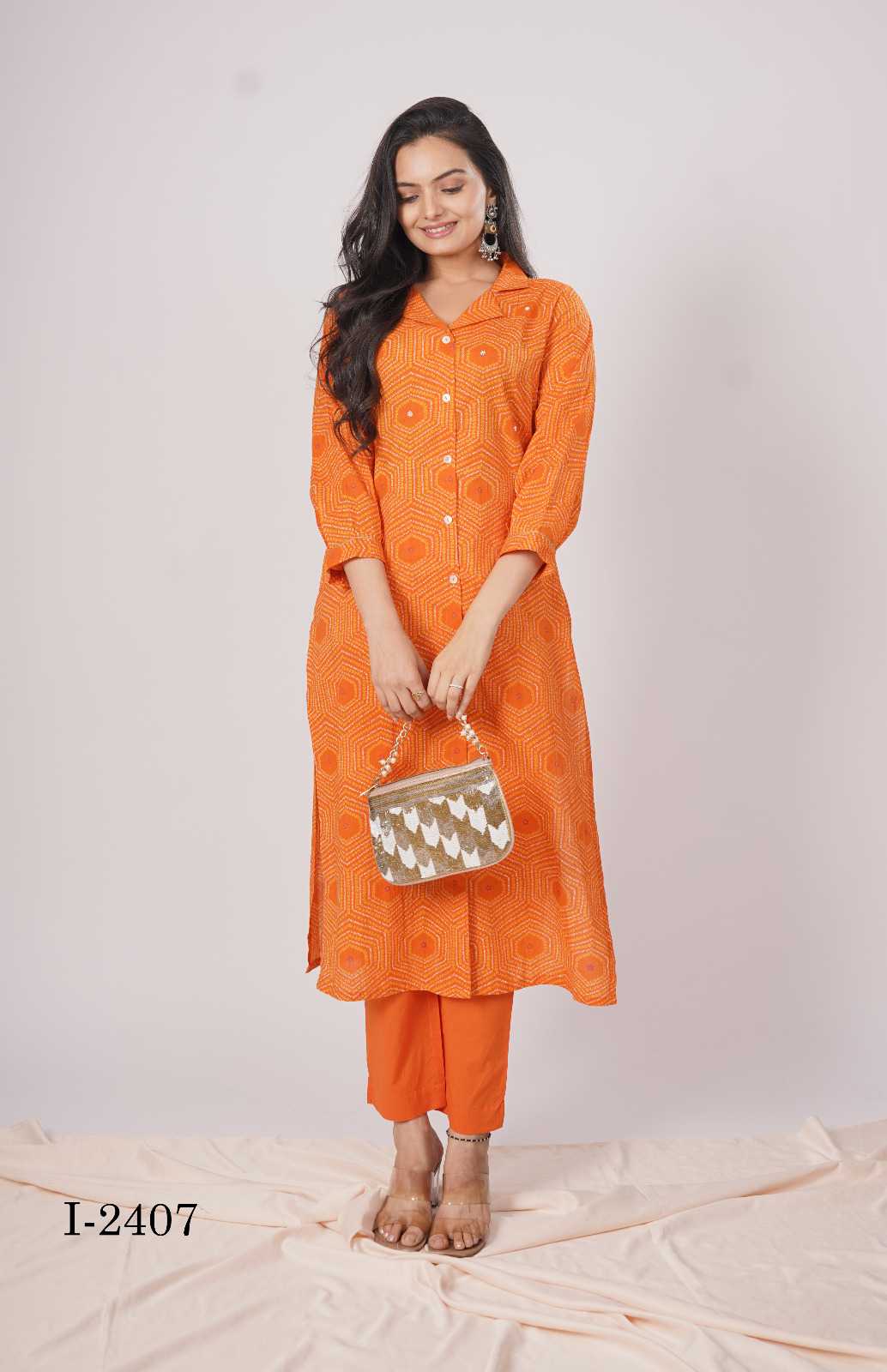 indira 2407 readymade cotton attractive look combo set kurti with pant