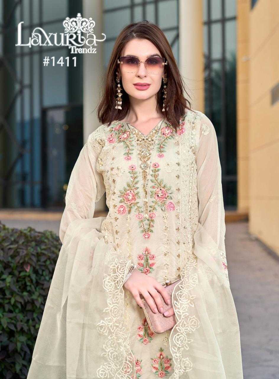 laxuria trendz 1411 organza occasion wear readymade pakistani dress