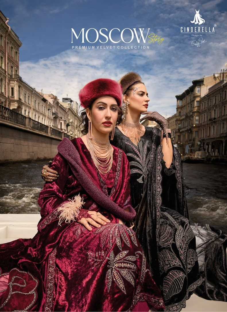 moscow story by ciderella pure velvet designer winter trendy suits