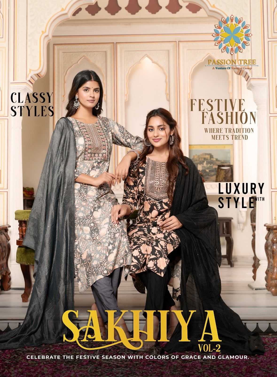 passion tree sakhiya vol 2 rayon fully stitch fancy big size salwar kameez 