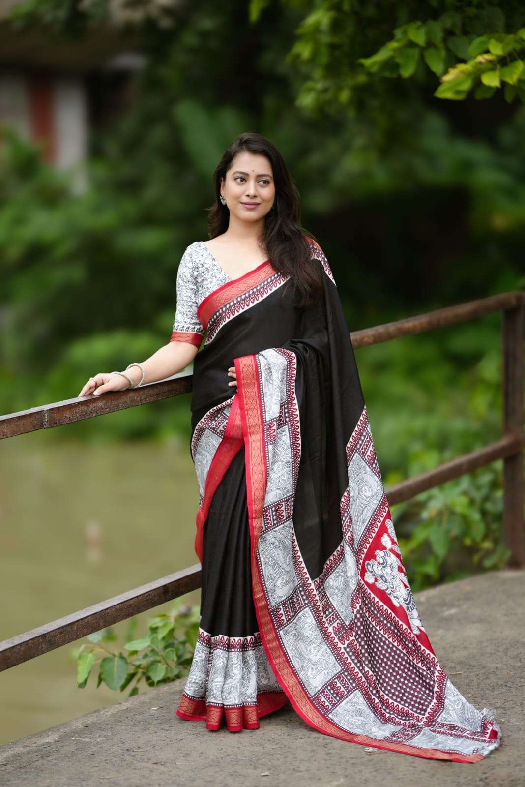 pr kc 203 woven designs soft pashmina cotton saree for women