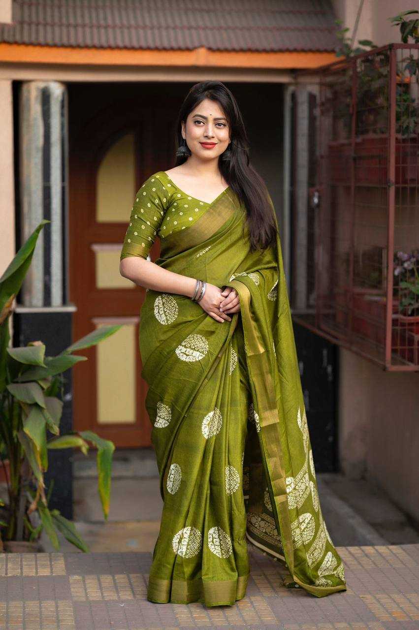 pr kc 29 cotton crape batik prints zari woven saree online