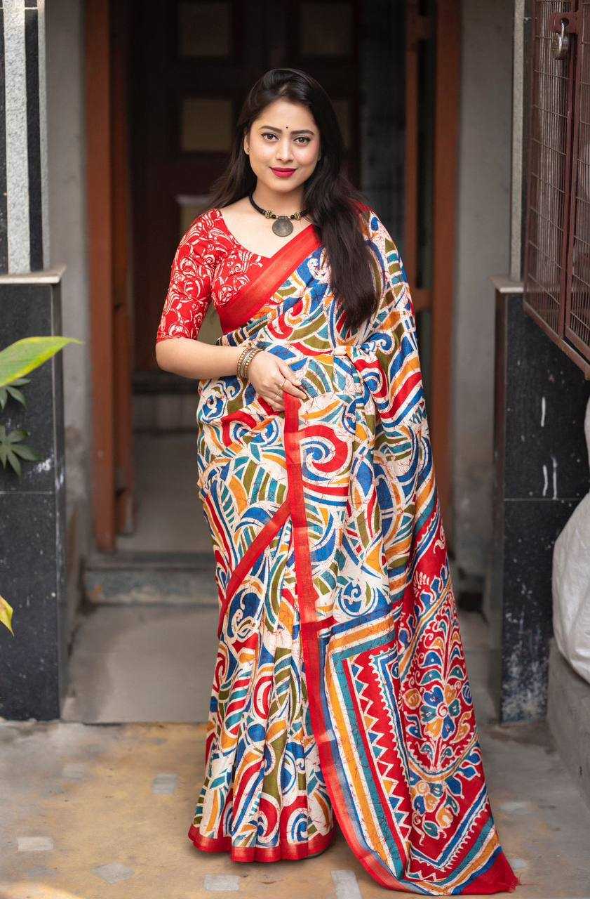 pr kc 35 kadambari crape soft cotton print saree online