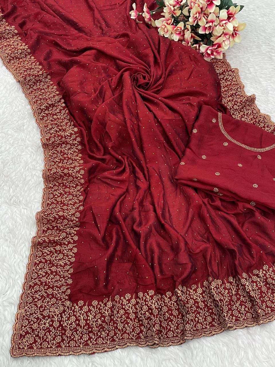 pr kc 815 fancy vichitra silk amazing design zari work stylish saree wholesaler 