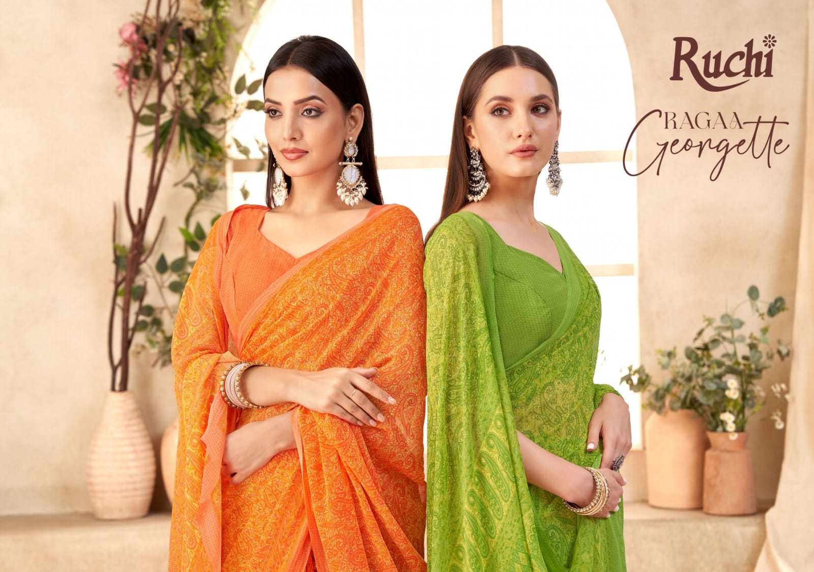 ruchi ragaa georgette vol 12 georgette stylish saree