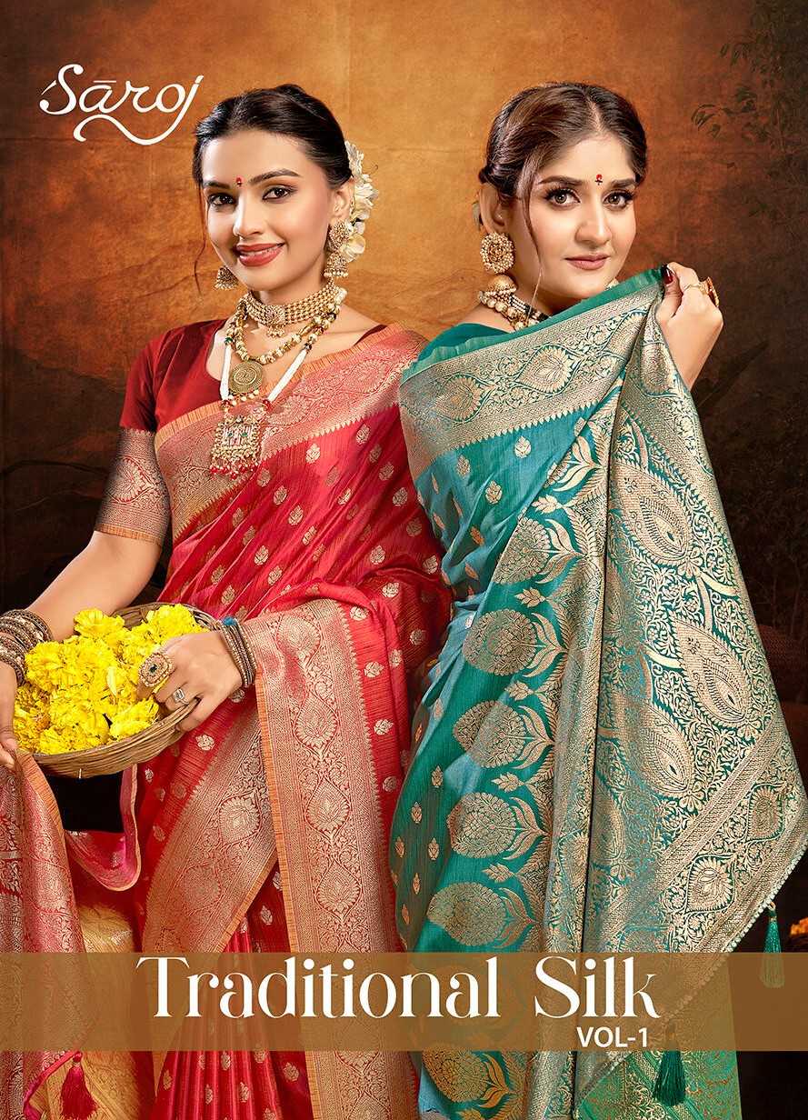 Saroj Traditional Satin Silk vol.1 Satin silk saree