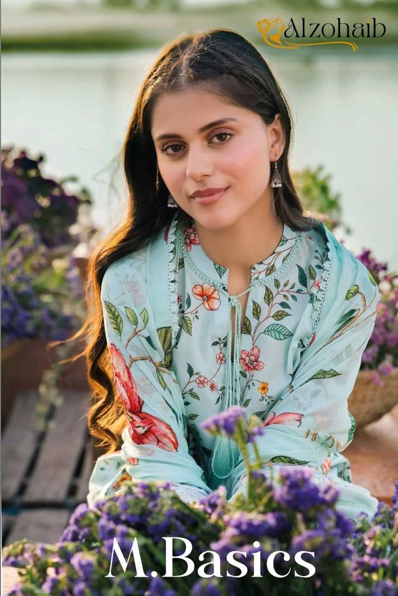 alzohaib m basics 1052 1053 pakistani print cotton suits