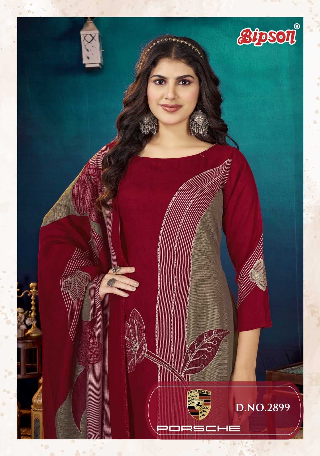 bipson prints porsche 2899 viscose pashmina stylish winter salwar suit 