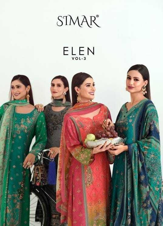 elen vol 3 by glossy pakistani style print pashmina ladies suits