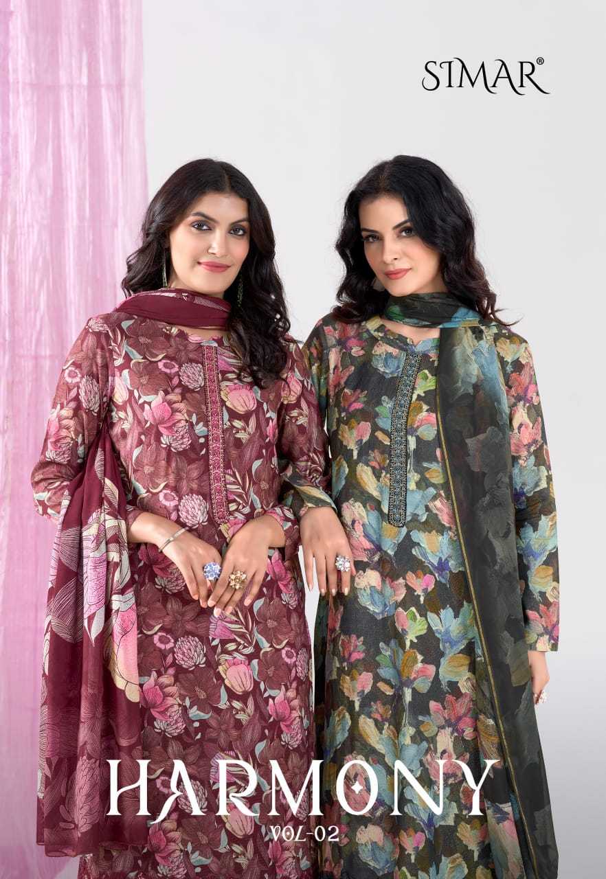 glossy harmony vol 2 silk embroidery ladies suits collection