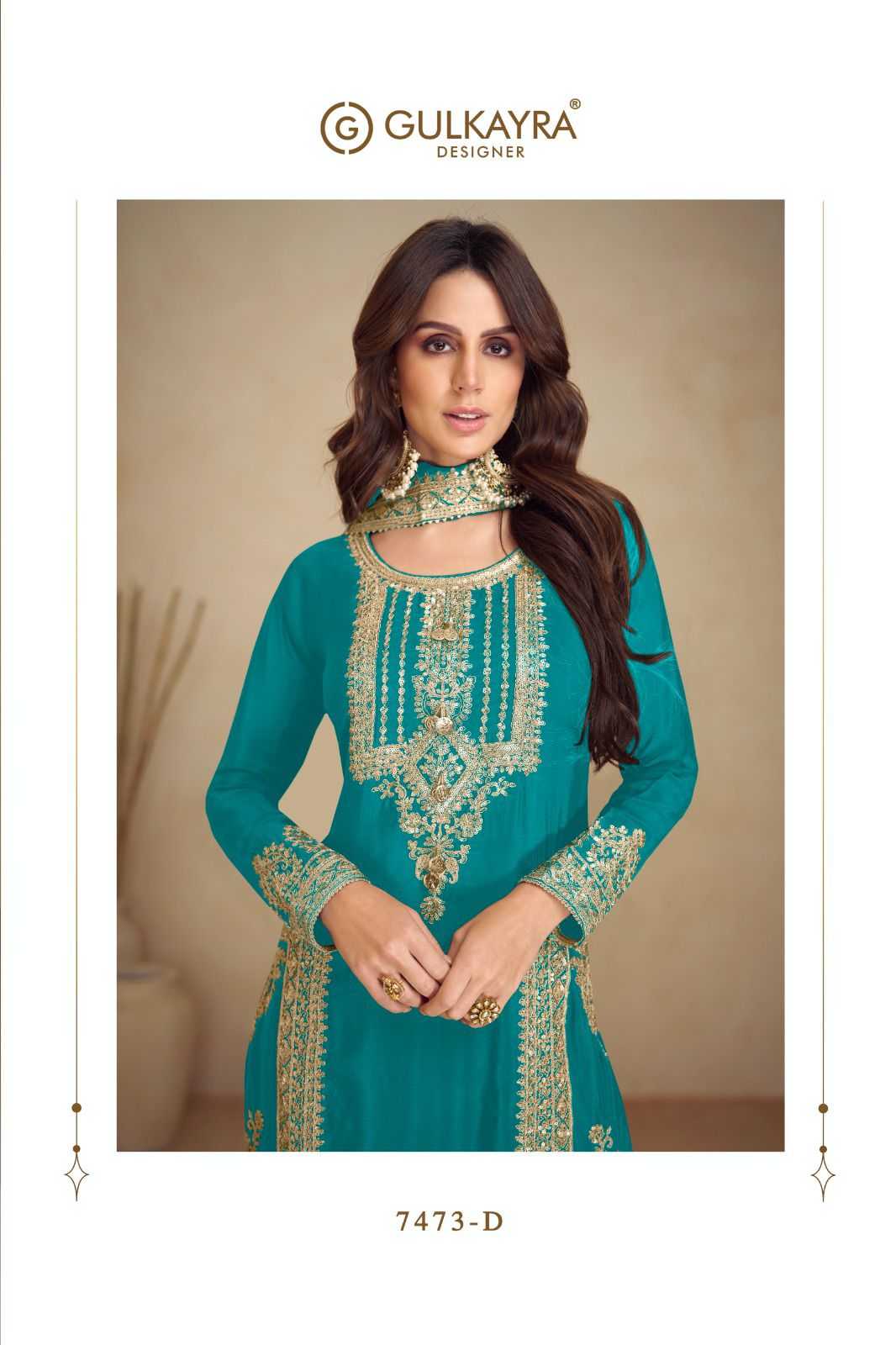 gulkayra designer apsara vol 2 chinon readymade party wear 3pcs dress