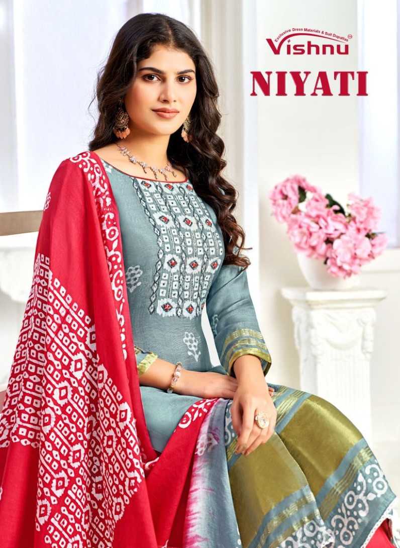 niyati by vishnu gaji silk readymade attractive look churidar suit