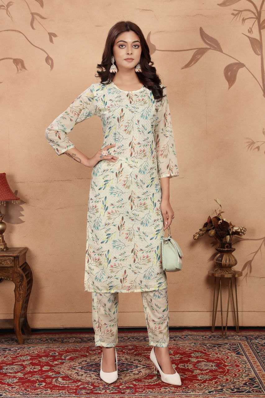 PR 9STAR NEW LUNCHING RADHA VOL-3  FANCY DESIGNER COTTON FABRICS AND DIGITAL PRINT WITH SIPLI WORK KURTI 