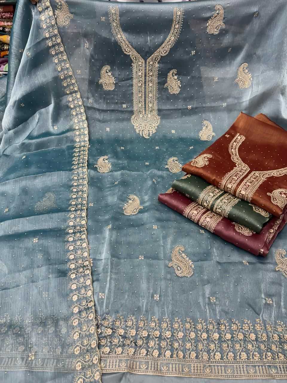 pr aadhira burberry machine jharkans unique colours salwar suit 