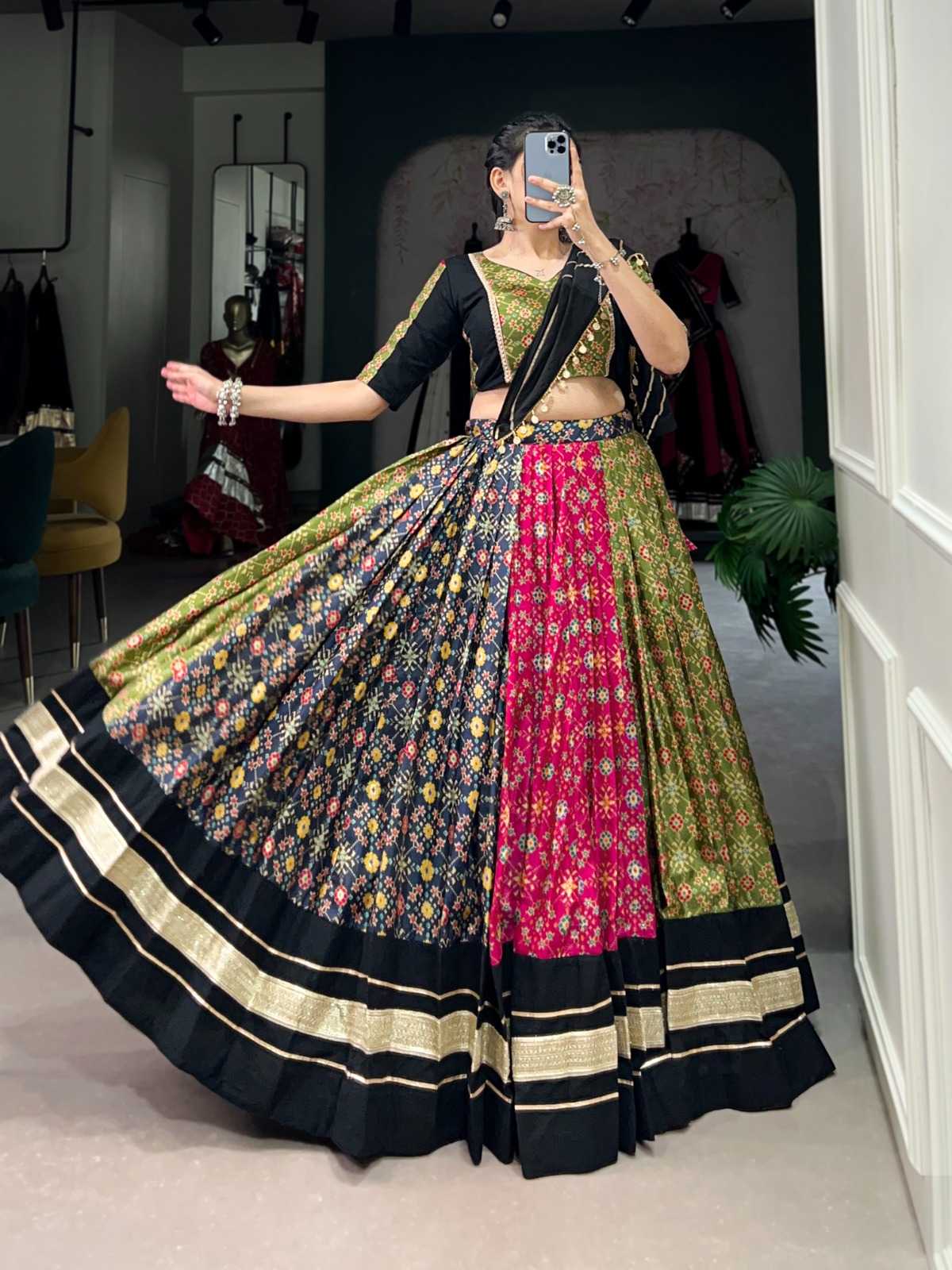 pr lnb1746 dola silk readymade function wear navratri lehenga choli 