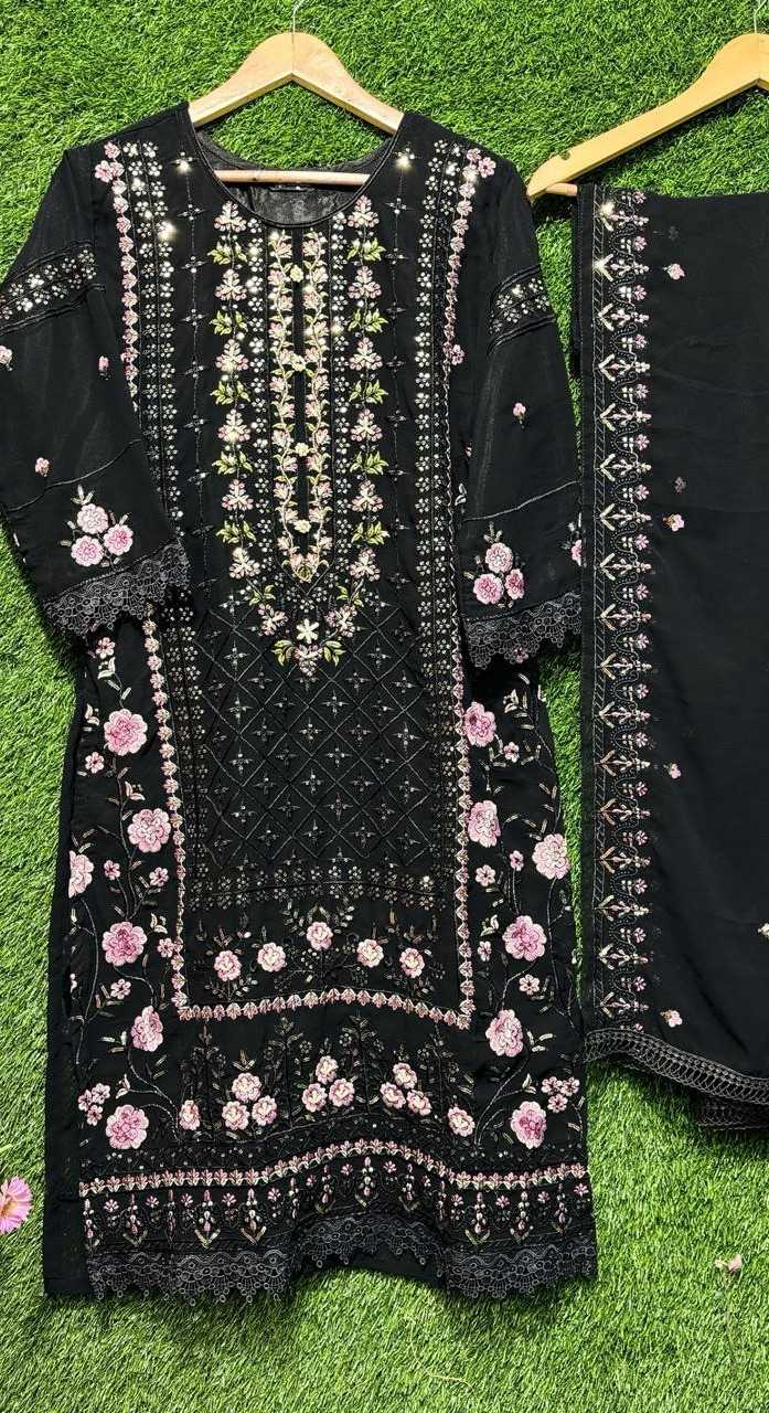 ramsha 1199 nx embroidery work georgette pakistani readymade suits