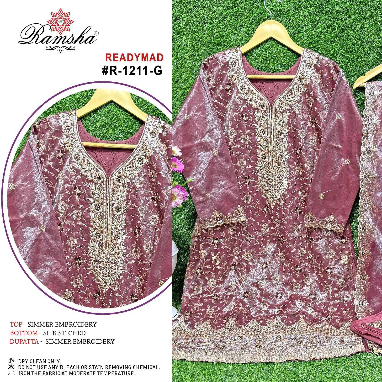 ramsha 1211 nx simmer traditional full stitch pakistani 3pcs dress