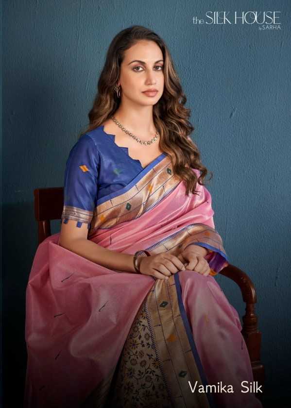 sarha vamika silk tissue silk hit design best saree online