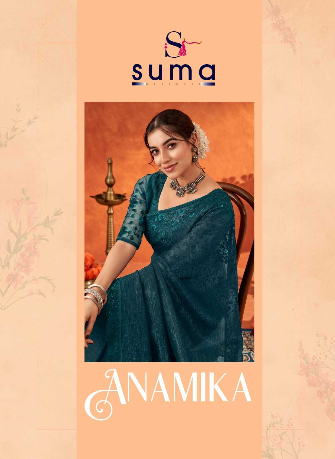 suma anamika 5001-5009 chiffon designer best saree online  