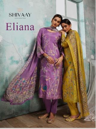 eliana by shivaay digital print viscose muslin 3pcs suits