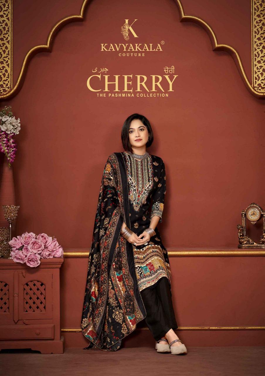 kavya kala cherry winter special pashmina print trendy ladies suits