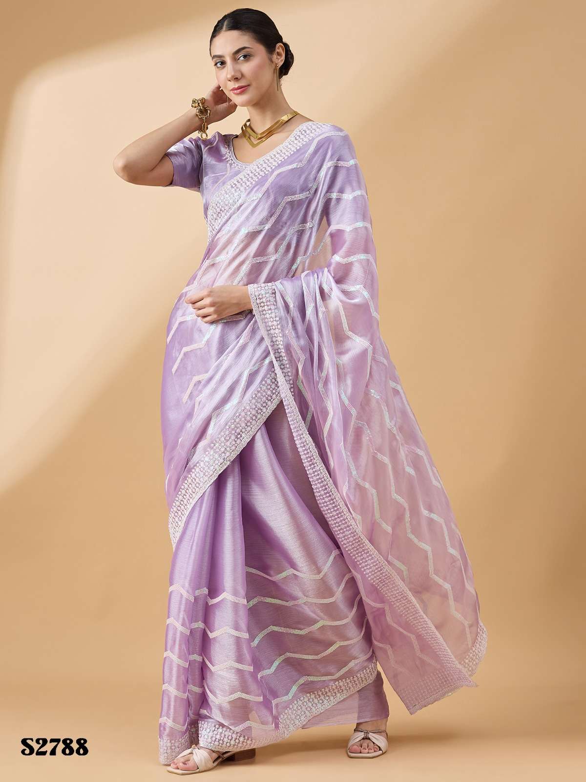 mahotsav vairagi vol 2 fancy tissue popular design saree wholesaler 