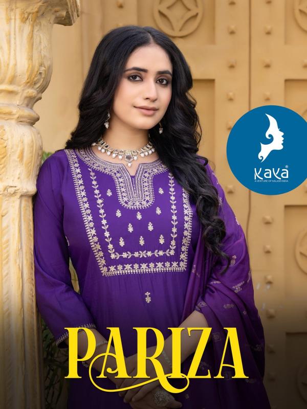 pariza by kaya attractive design fullstitch big size roman silk suits