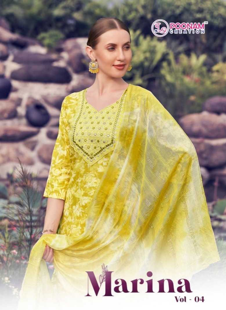 poonam creation marina vol 4 unique capsule print readymade suits