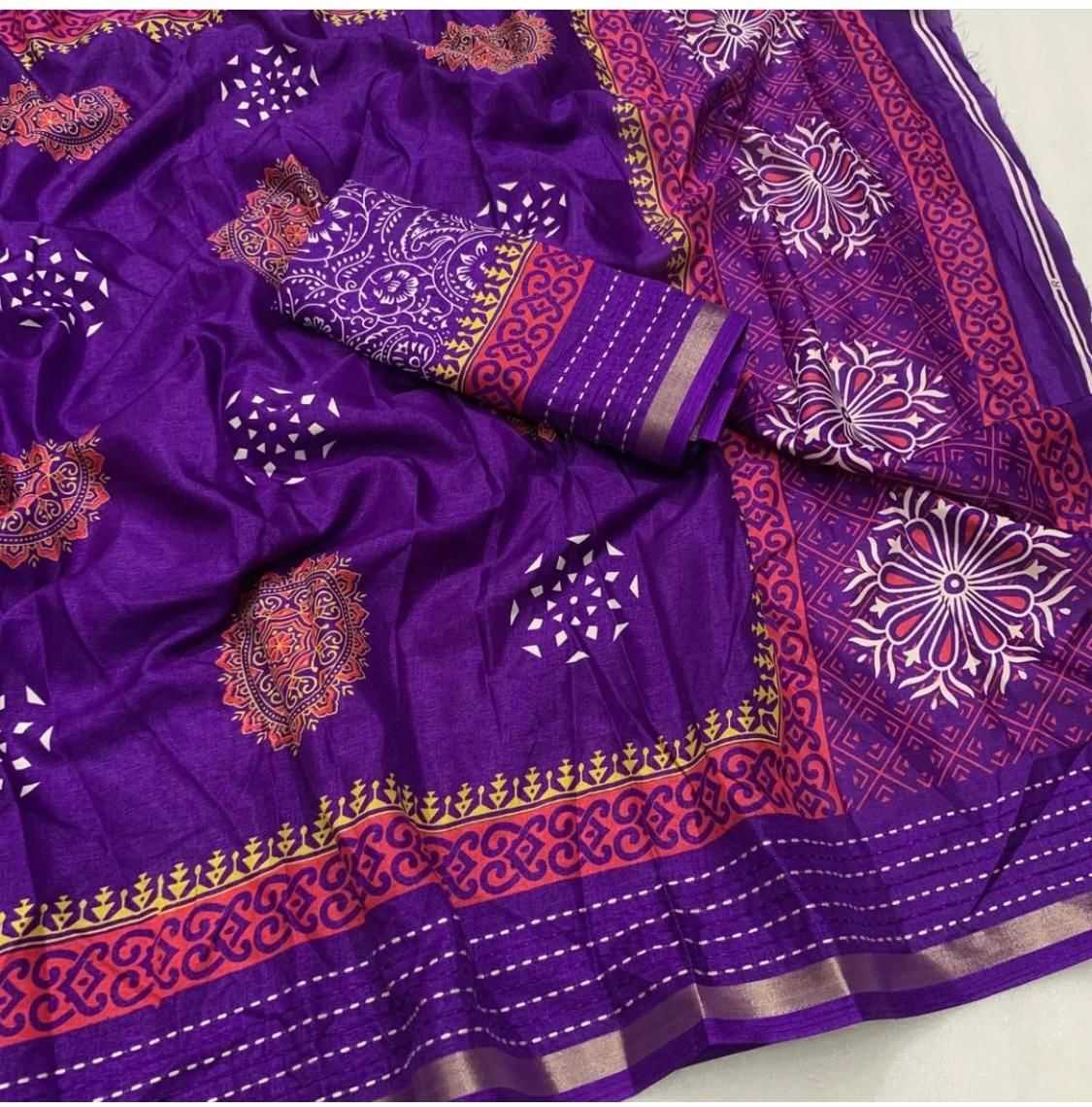 pr dola silk beautiful colour printed silk saree collection