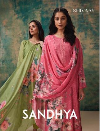 shivaay sandhya simar muslin digital print ladies suits online