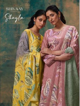 shivaay shayla unique colours viscose muslin dress material online 