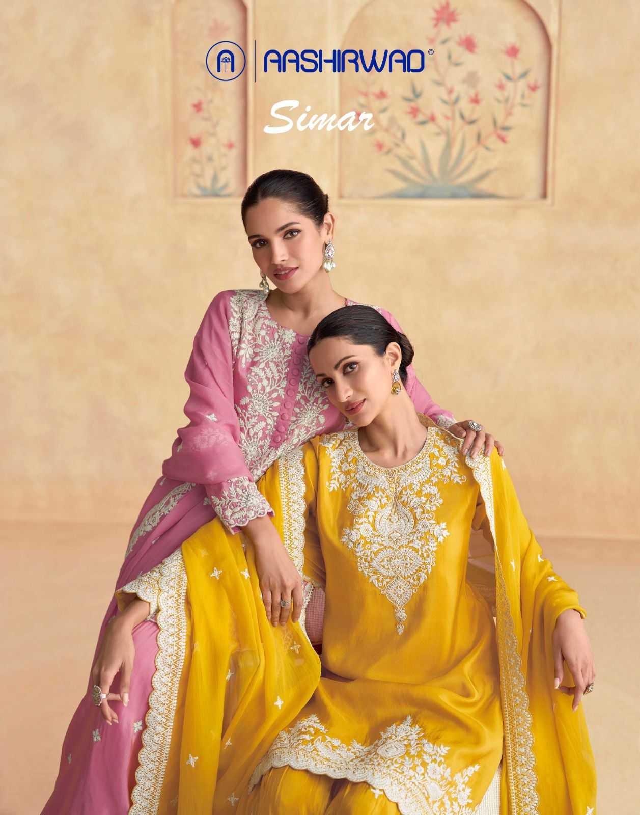 simar by aashirwad creation exclusive designer simar silk readymade suits