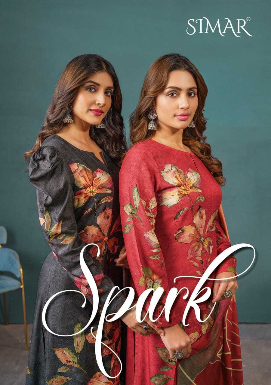 spark by glossy digital print pashmina winter collection suits