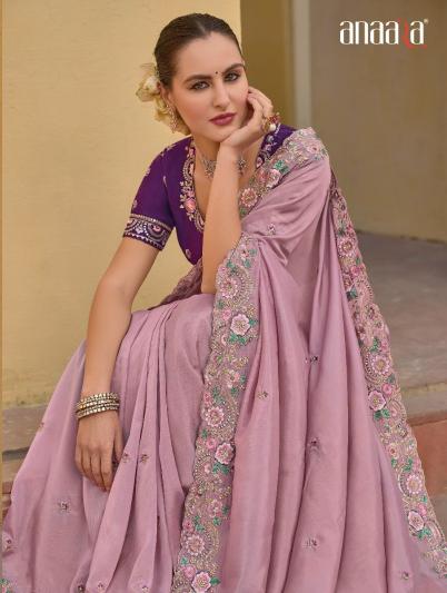 anaara tathastu 6900 tissue organza silk popular design saree online 