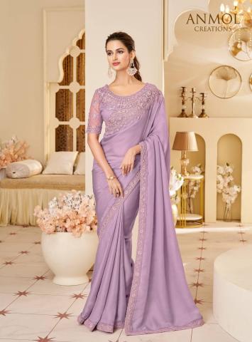 anmol creation elegance vol 19 14001-14016 party wear saree with blouse 