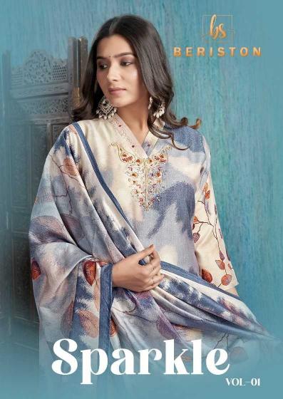 beriston sparkle vol 1 readymade viscose silk elegant style salwar suit 