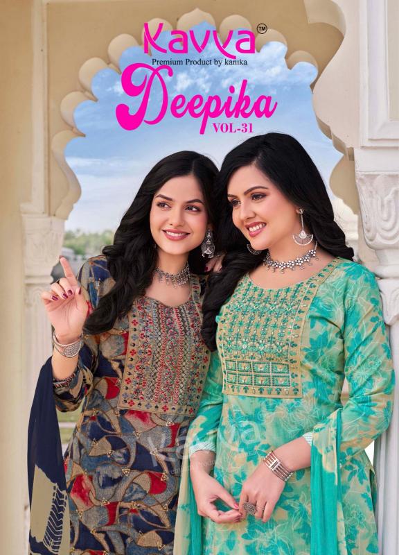 deepika vol 31 by kavya embroidery work stylish capsule readymade suits