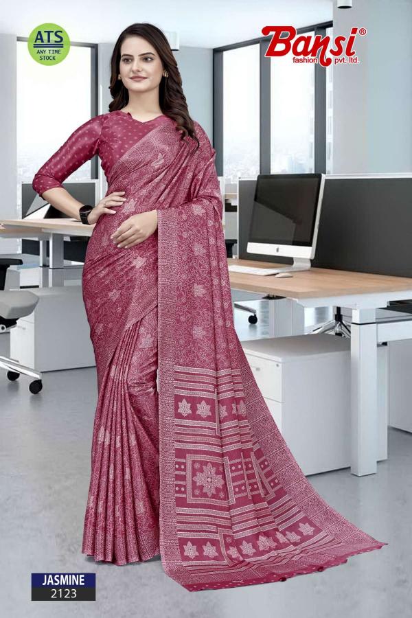 jasmine by bansi turkey classic look office uniform saree