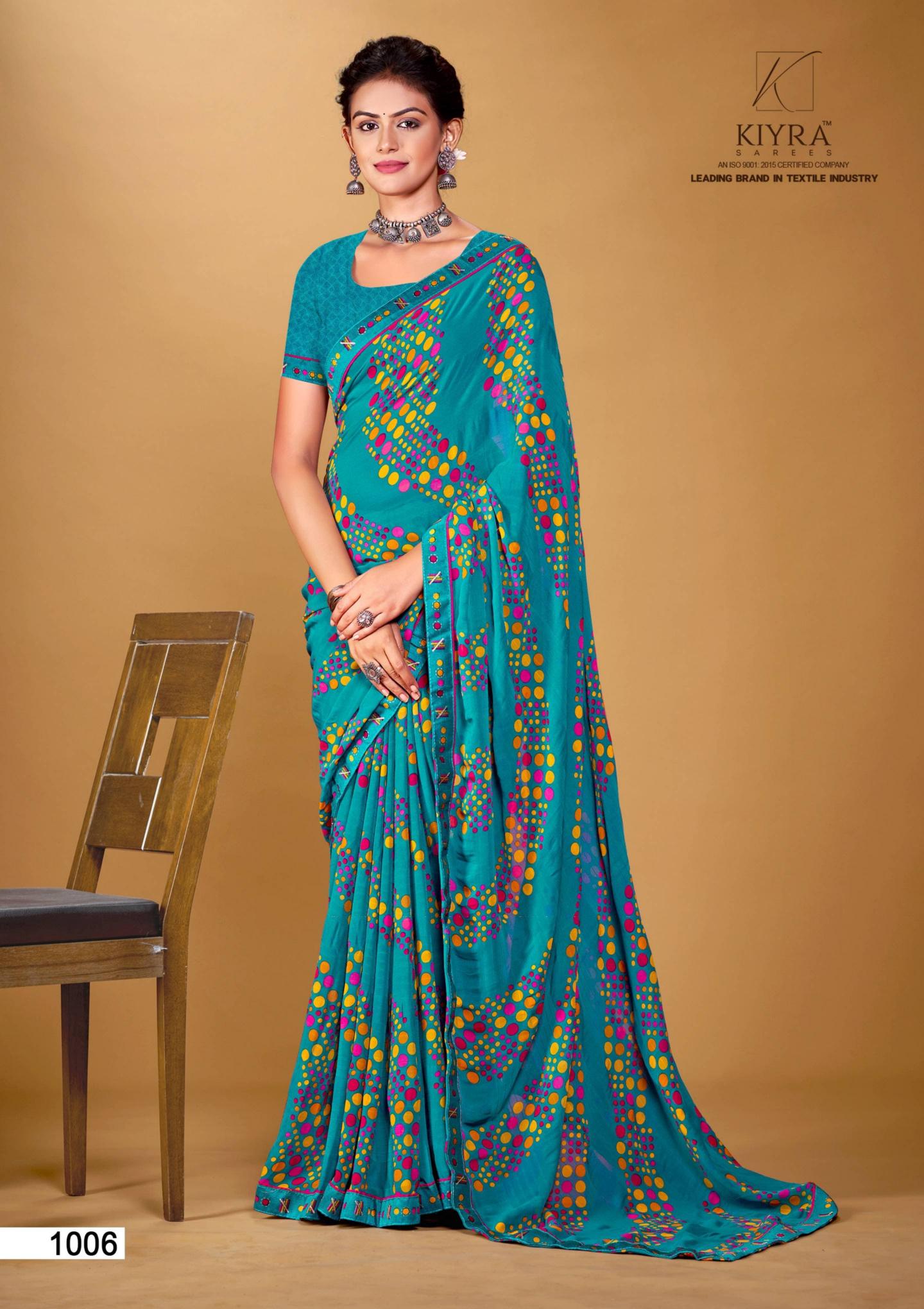 kiyra  presenting padmavati design of georgette printed saree